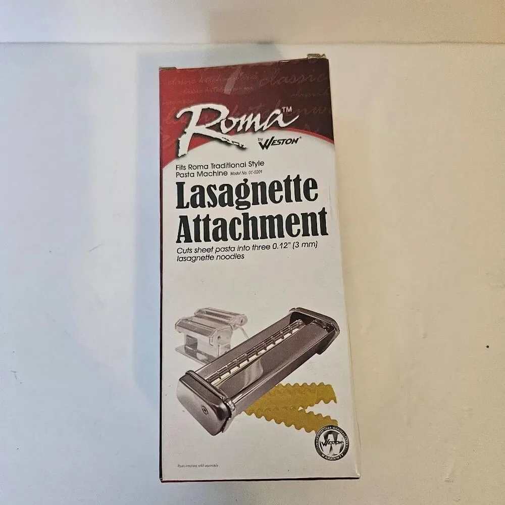 Lasagnette Attachment for the Roma Tradional Style Pasta Machine.